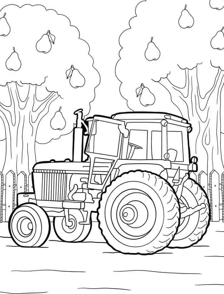 Druckbarer Traktor kostenlos ausmalbilder
