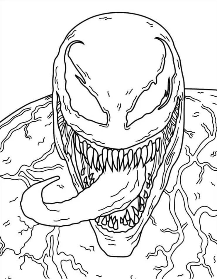 Druckbarer Venom für Kinder ausmalbilder