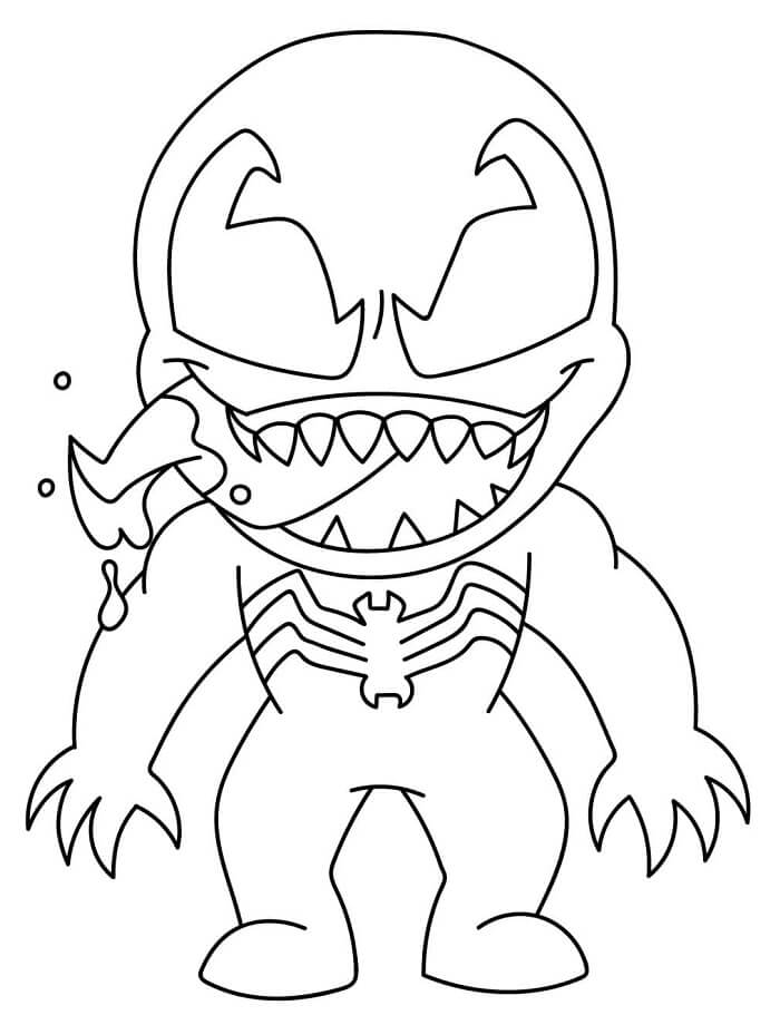 Druckbarer Venom kostenlos ausmalbilder