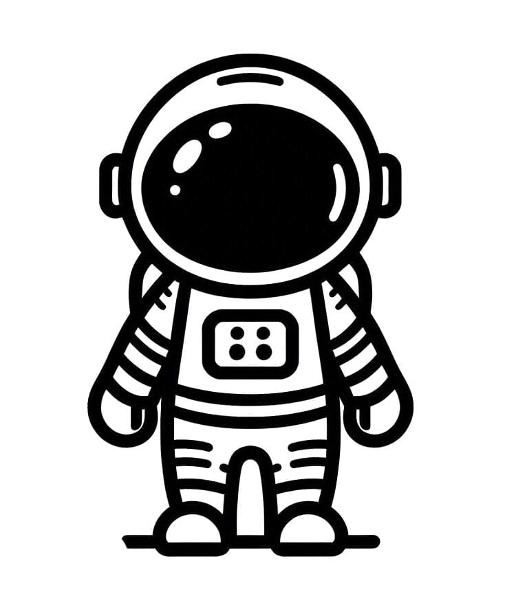Druckbares Astronaut Für Kinder ausmalbilder