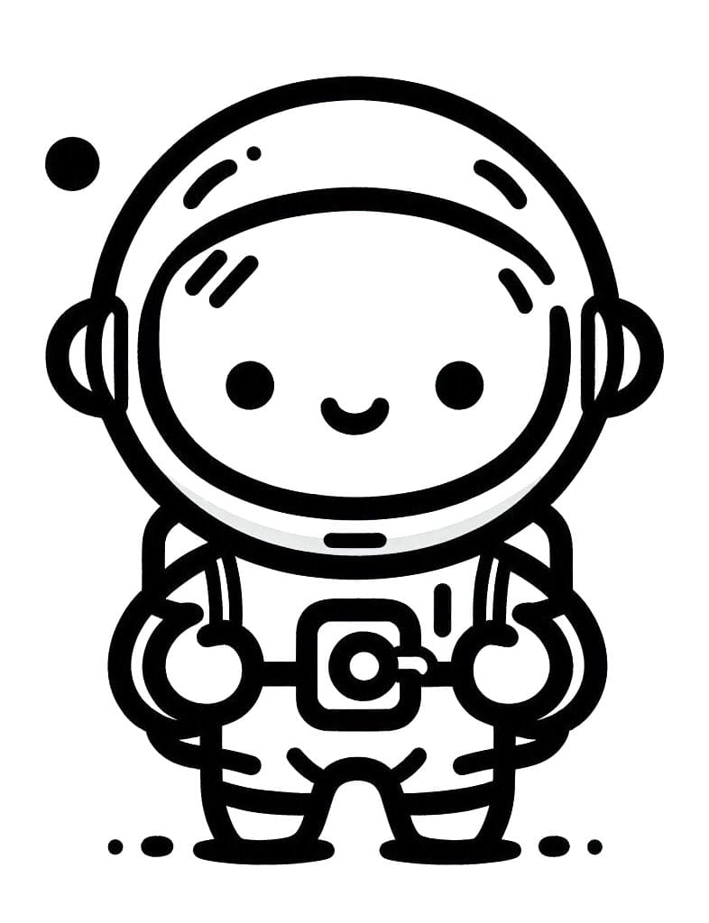 Druckbares Astronautenbild ausmalbilder