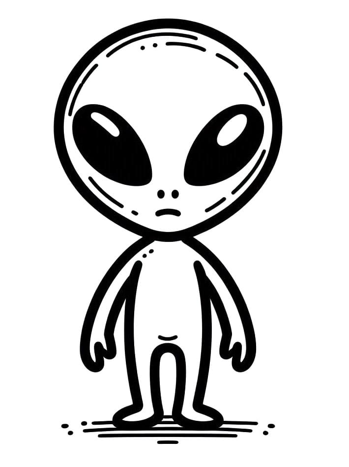 Druckbares Außerirdischer Bild ausmalbilder