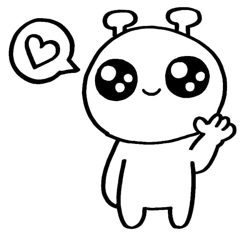 Druckbares Außerirdischerbild ausmalbilder