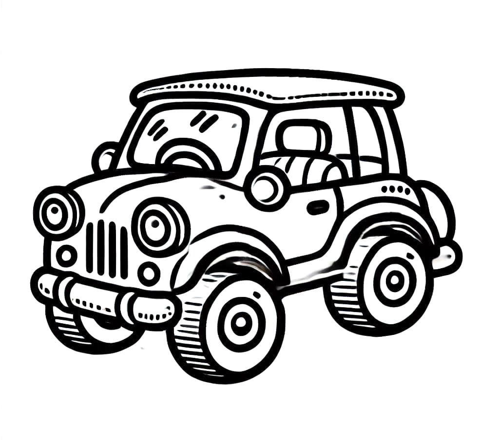 Druckbares Auto Bild ausmalbilder