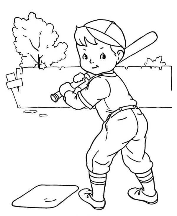 Druckbares Baseball Für Kinder ausmalbilder
