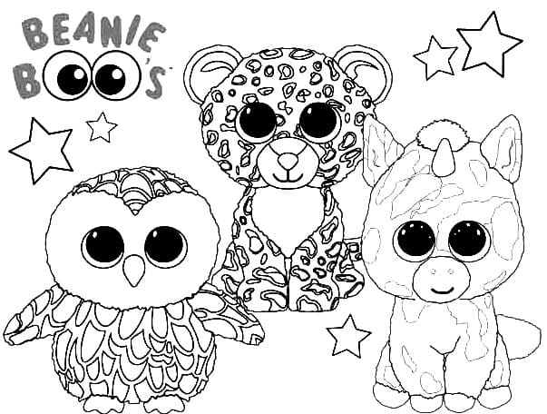Druckbares Beanie Boos Bild ausmalbilder