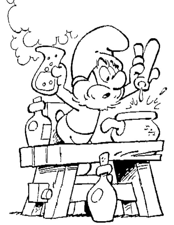 Druckbares Bild Die Schlümpfe ausmalbilder