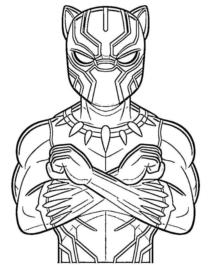 Druckbares Black Panther Bild ausmalbilder