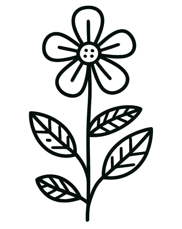 Druckbares Blumenbild ausmalbilder