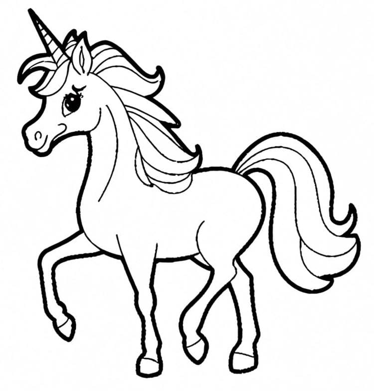 Druckbares Einhorn Bild ausmalbilder