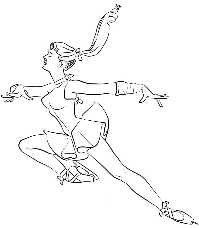 Druckbares Eislaufen Für Kinder ausmalbilder