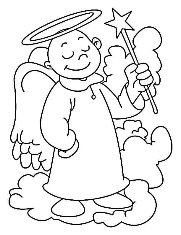 Druckbares Engel Bild ausmalbilder