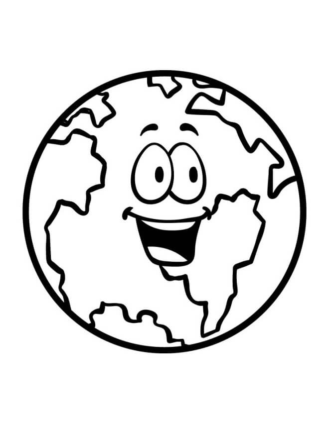 Druckbares Erdbild ausmalbilder