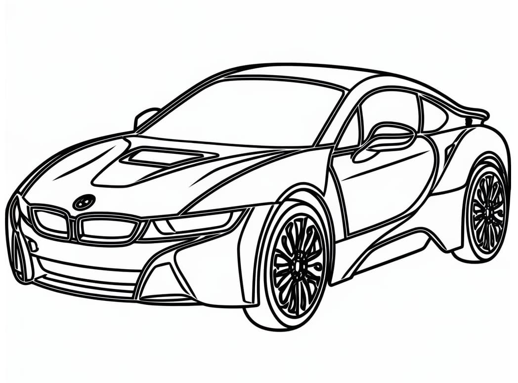 Druckbares Gratis BMW ausmalbilder
