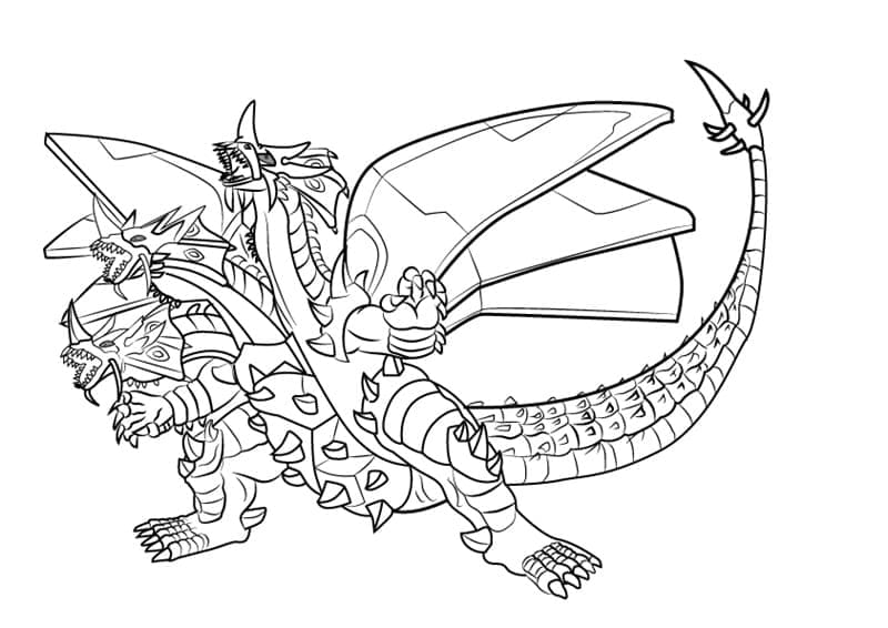 Druckbares Gratis Bakugan ausmalbilder