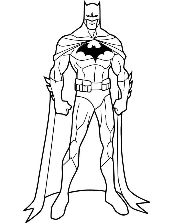 Druckbares Gratis Batman ausmalbilder