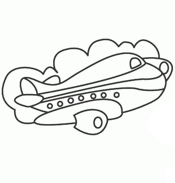 Druckbares Gratis-Flugzeug ausmalbilder