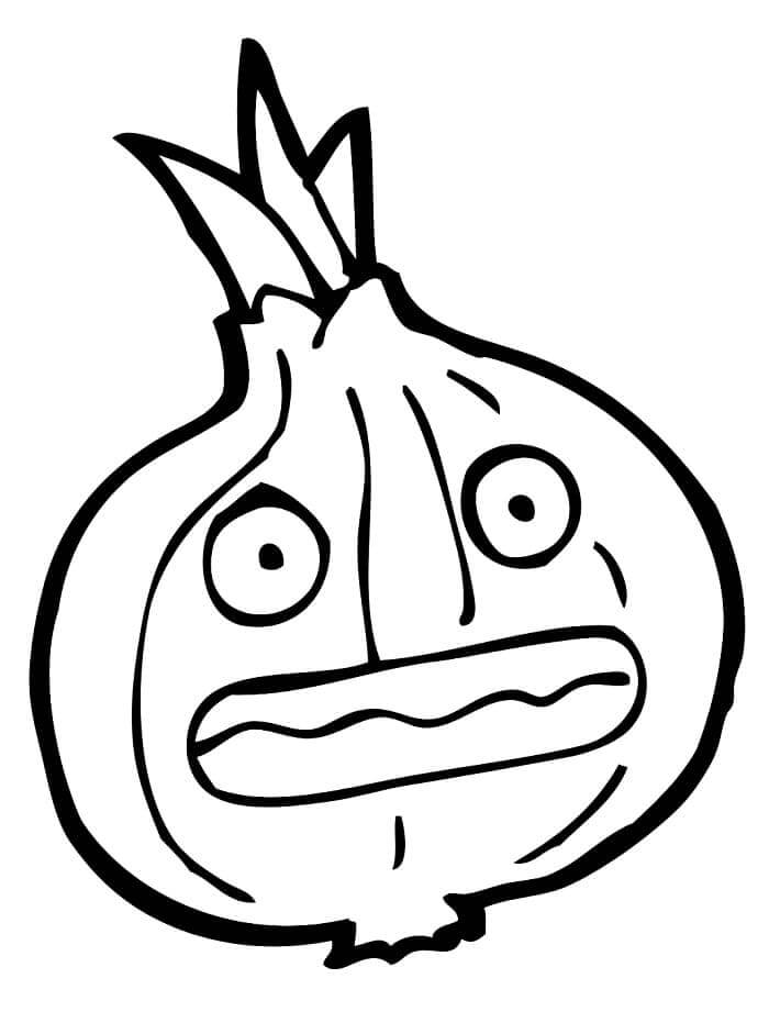 Druckbares Gratis Gemüse Exemplar ausmalbilder