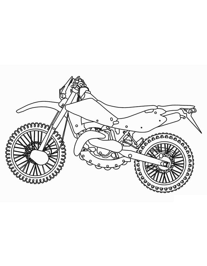 Druckbares Gratis-Motorrad ausmalbilder