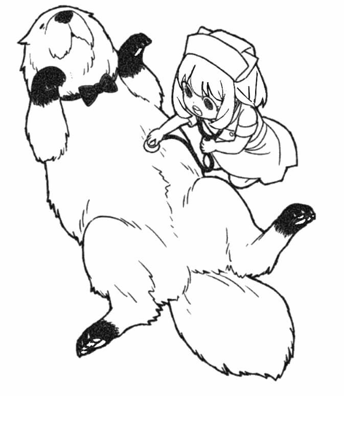 Druckbares Gratis Spy x Family ausmalbilder