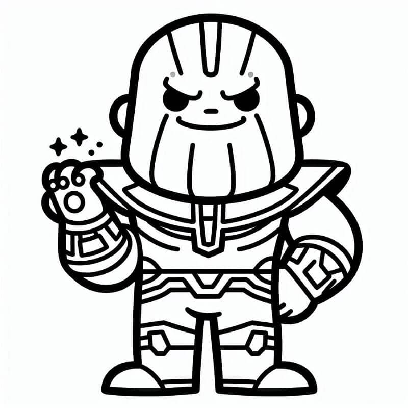 Druckbares Gratis Thanos Bild ausmalbilder