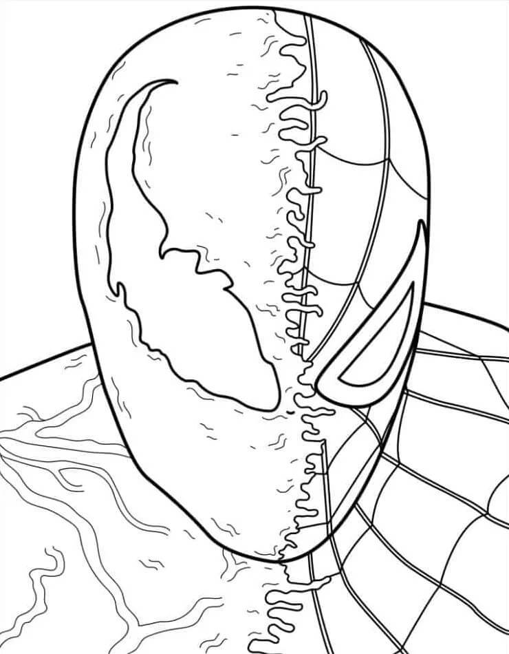 Druckbares Gratis Venom ausmalbilder