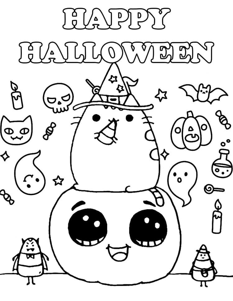 Druckbares Halloween Bild ausmalbilder