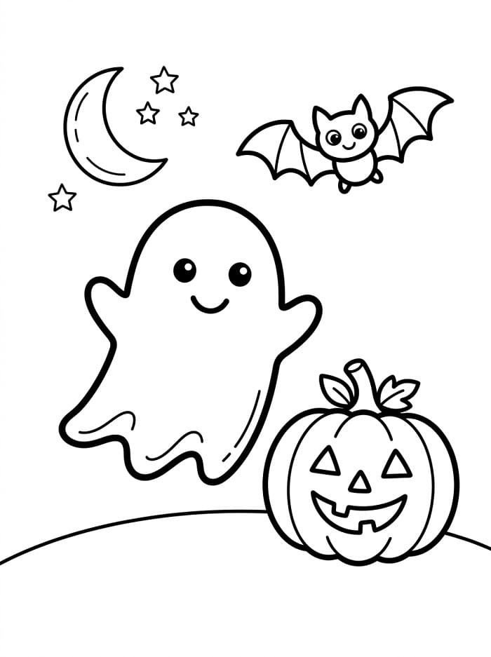 Druckbares Halloween ausmalbilder