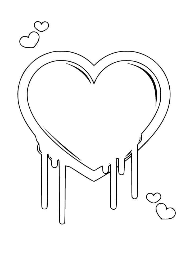 Druckbares Herz Bild ausmalbilder