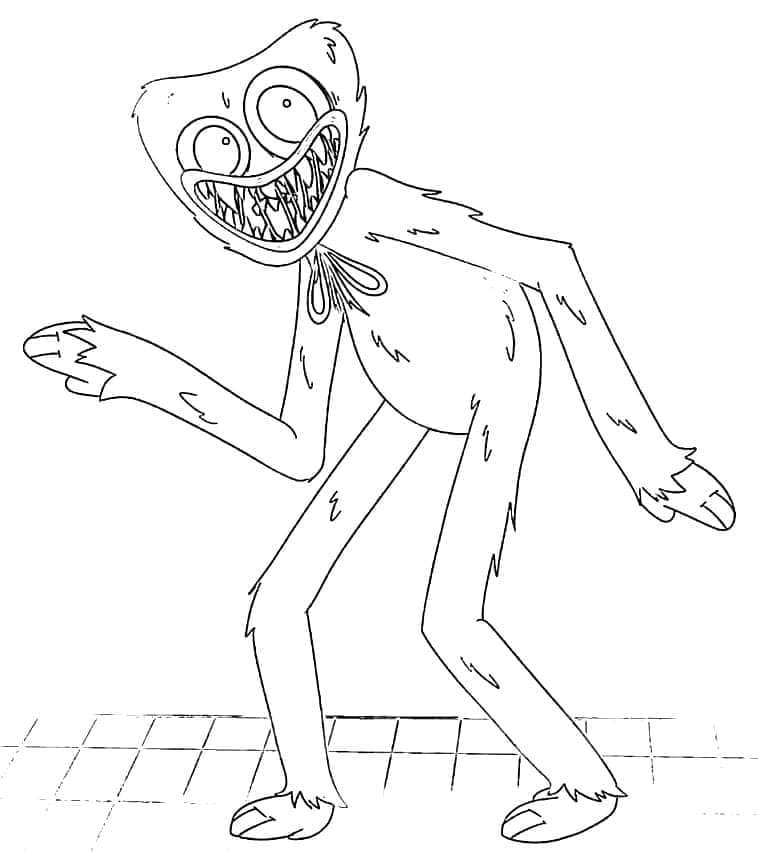 Druckbares Huggy Wuggy Für Kinder ausmalbilder