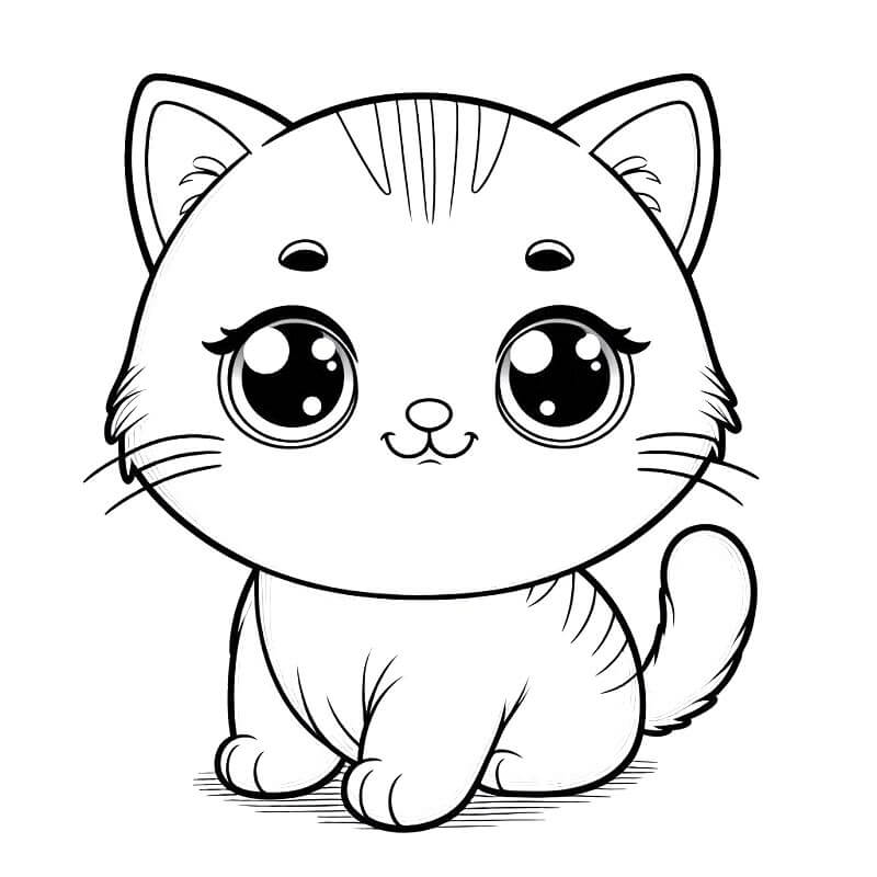 Druckbares Katze Bild ausmalbilder