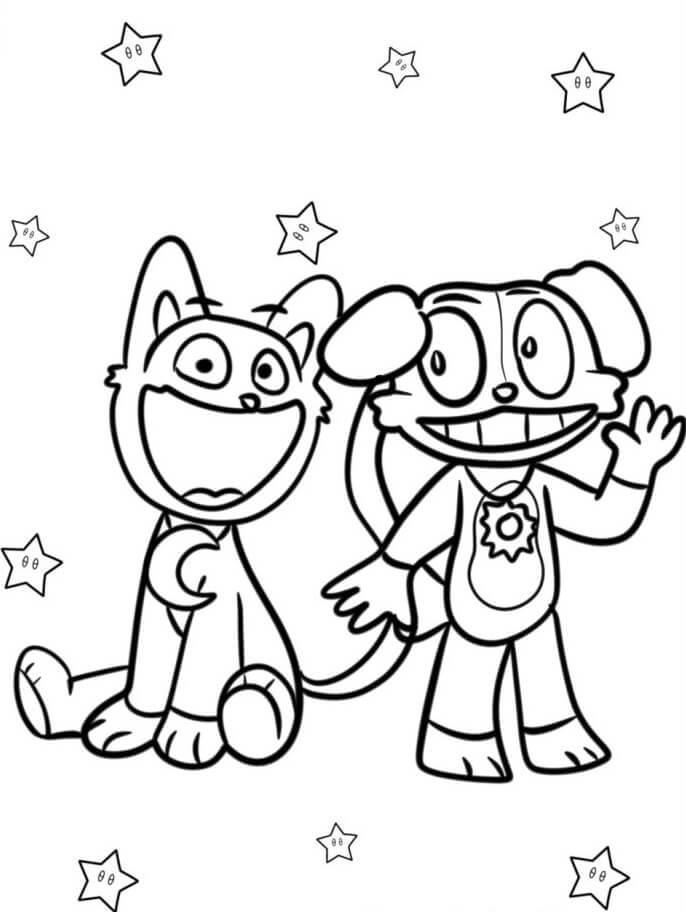 Druckbares Kostenloses Catnap ausmalbilder