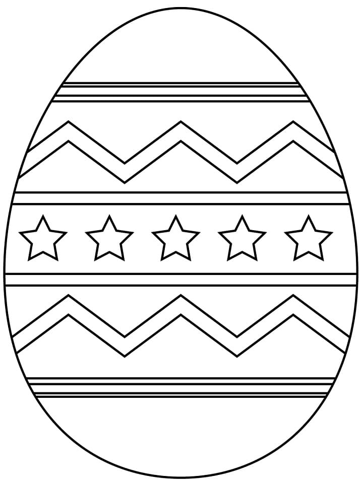 Druckbares Kostenloses Osterei ausmalbilder