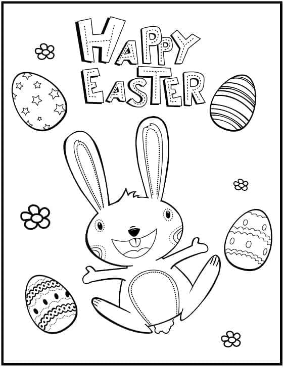 Druckbares Kostenloses Ostern ausmalbilder