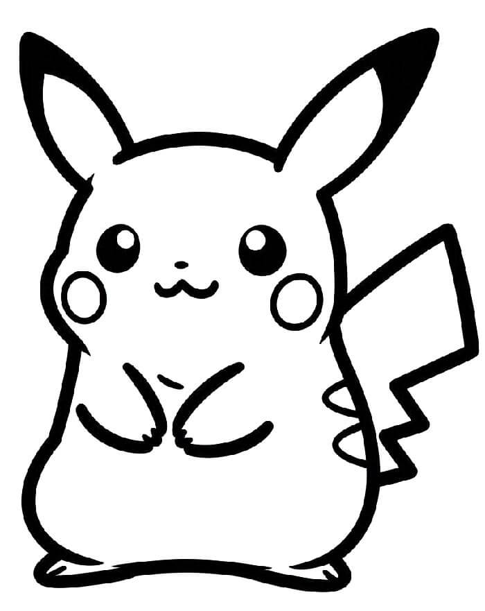 Druckbares Kostenloses Pikachu ausmalbilder