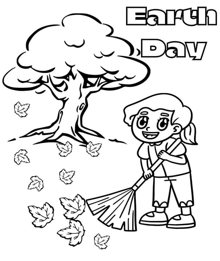 Druckbares Kostenloses Tag der Erde ausmalbilder