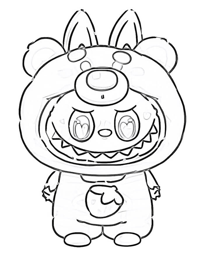 Druckbares Labubu Bild ausmalbilder