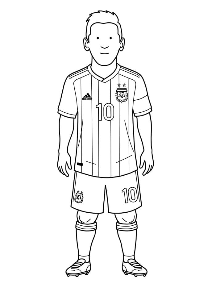 Druckbares Lionel Messi Für Kinder ausmalbilder