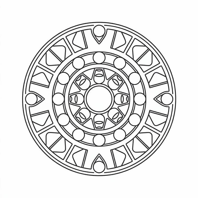 Druckbares Mandala ausmalbilder