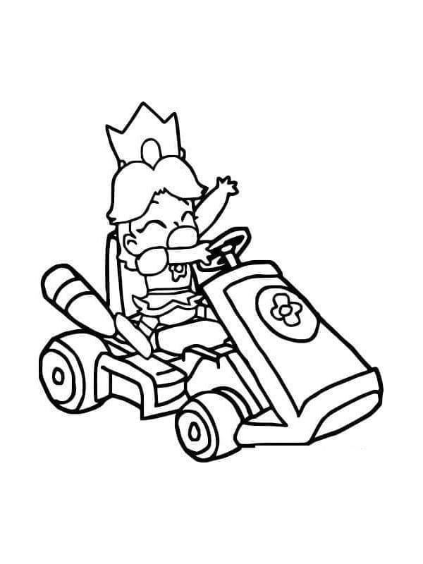 Druckbares Mario Kart Für Kinder ausmalbilder