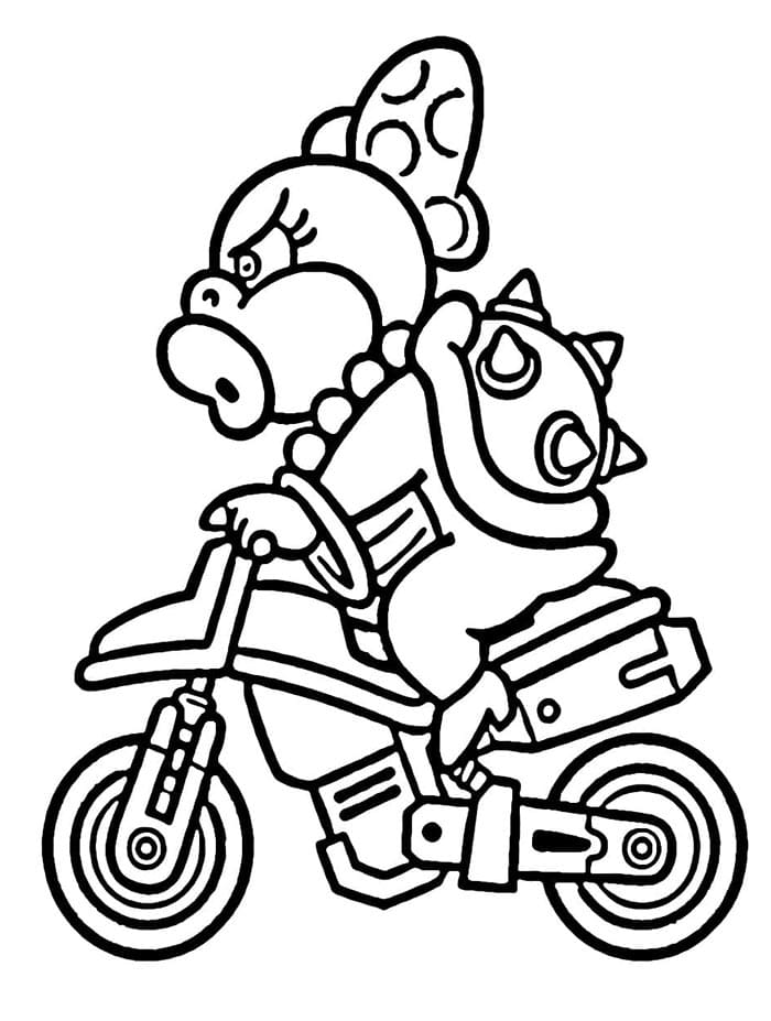 Druckbares Mario Kart ausmalbilder