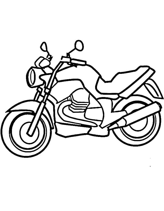 Druckbares Motorrad kostenlos ausmalbilder