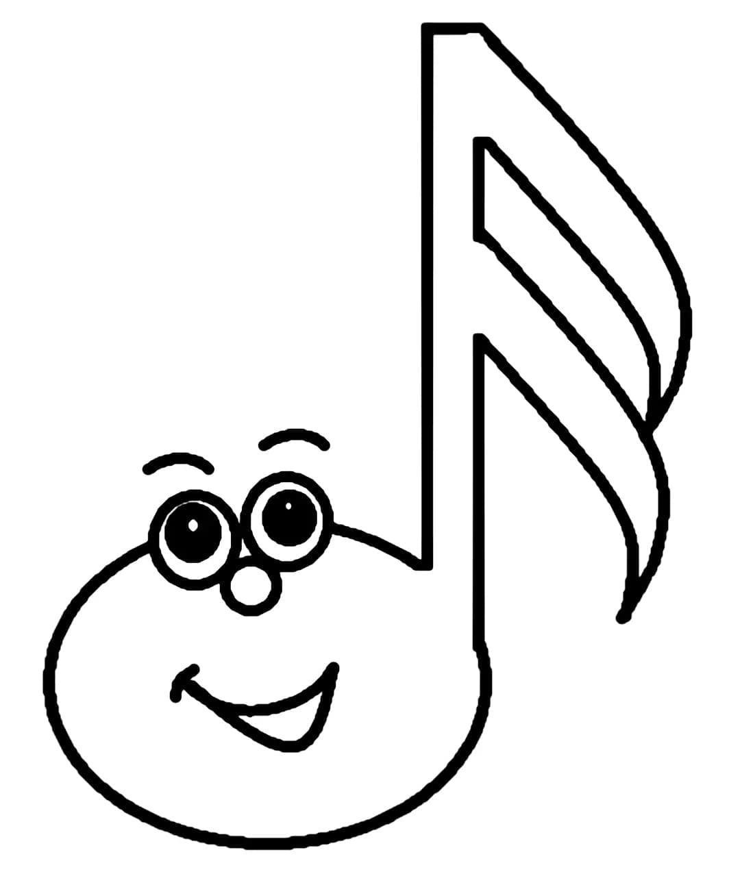 Druckbares Musiknoten kostenlos ausmalbilder