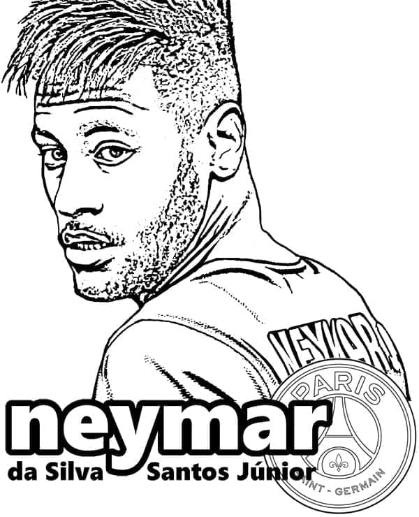 Druckbares Neymar Bild ausmalbilder