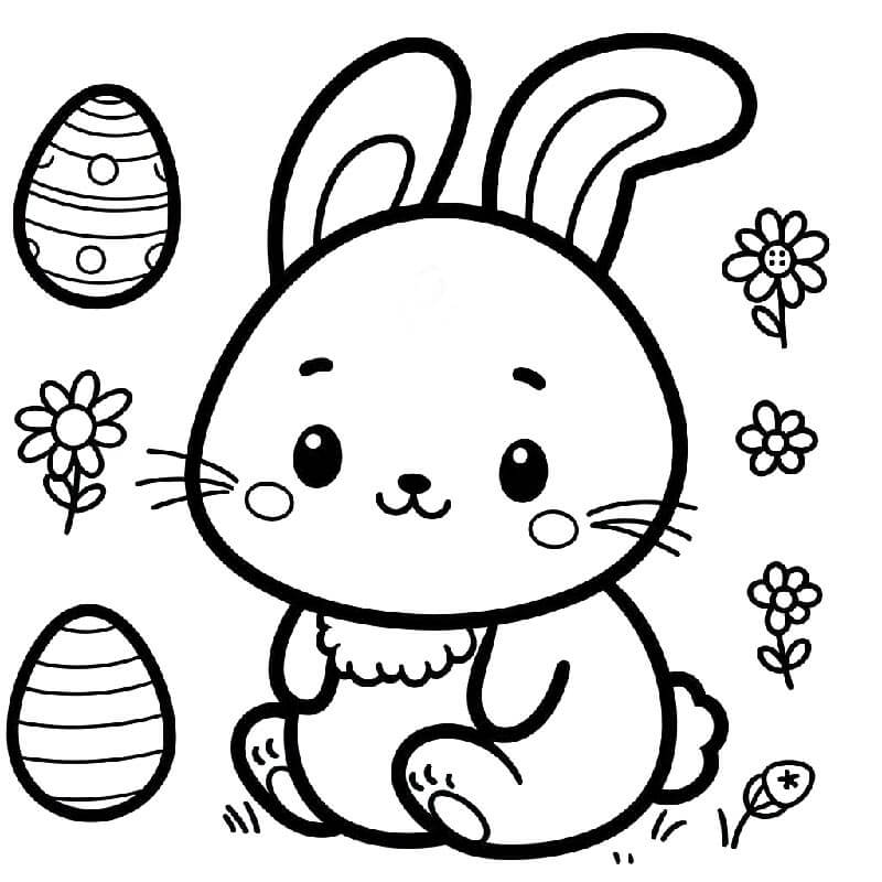 Druckbares Osterhase Für Kinder ausmalbilder