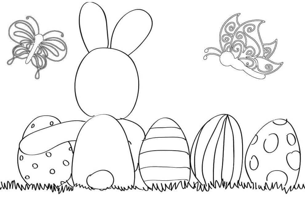 Druckbares Ostern Bild ausmalbilder