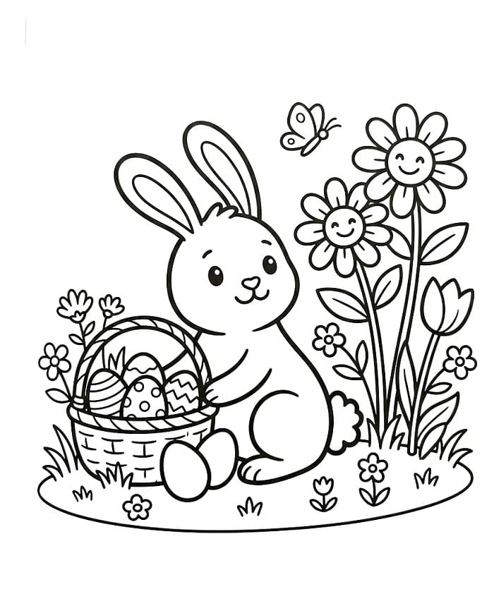 Druckbares Ostern ausmalbilder