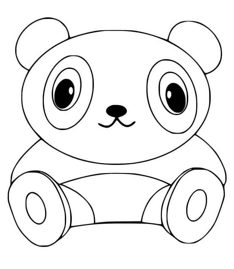 Druckbares Panda Bild ausmalbilder