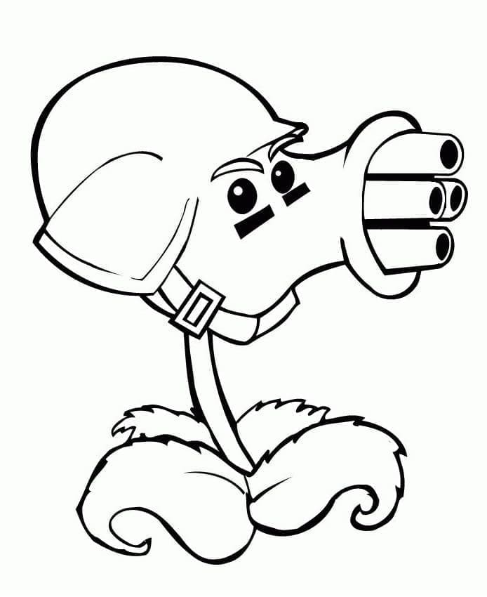 Druckbares Pflanzen gegen Zombies Für Kinder ausmalbilder