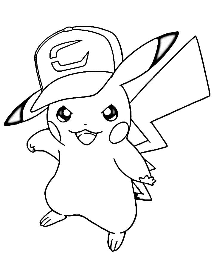 Druckbares Pikachu Für Kinder ausmalbilder